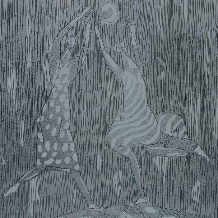 Loffredo, Silvio (1920-2013) - Ohne Titel (zwei Figuren mit Ball spielend), Originalradierung, unte - Image 3 of 6