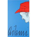Adami, Valerio (*1935 Bologna) - „Man with cigarette“, Farbserigrafie auf Velin, unten rechts in Bl