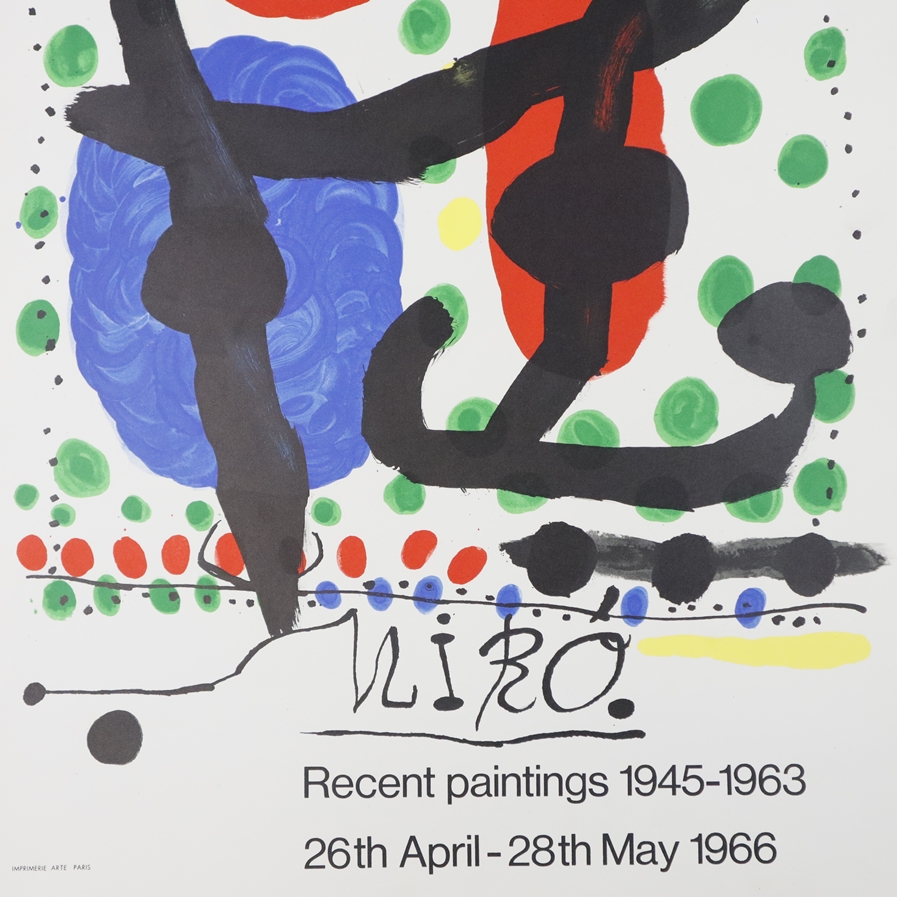 Miró, Joan (1893-1983) - Ausstellungsplakat, Marlborough, London, „MIRÓ-Recent paintings 1945-1963, - Image 3 of 7