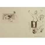 Hausner, Rudolf (1914 Wien - 1995 Mödling) - Zwei Lithografien, beide mit Bleistift handsigniert "R