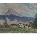 Egersdörfer, Andreas (1866 Nürnberg - 1932 Frankfurt am Main) - Expressive Gebirgslandschaft mit Ge