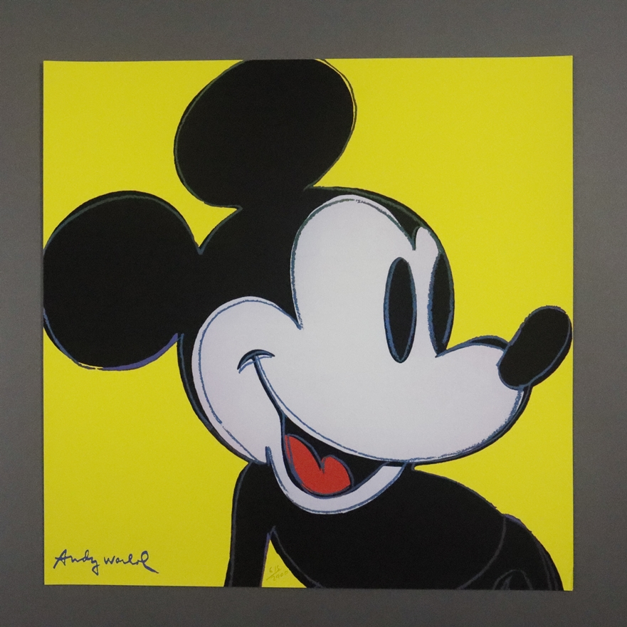 Warhol, Andy (1928 Pittsburgh - 1987 New York, nach) - "Mickey Mouse", 9 Granolithographien in vers - Image 6 of 11