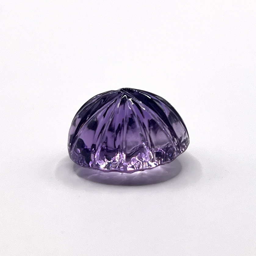 18.95ct Natural Carved Amethyst. Oval Cut.  GFCO Certified - Image 3 of 5