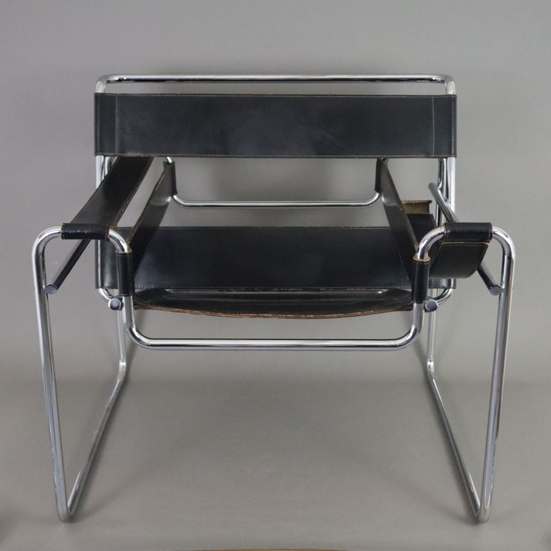 Wassily-Sessel - Entwurf: Marcel Breuer um 1925 für Thonet, Bauhaus-Design, Modell Clubsessel B3, v