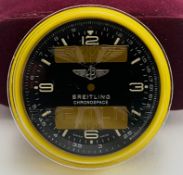 Breitling Chronospace Quartz Arabic Numeral Black Mens Watch Dial with original case