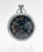 Waltham Adjusted WW2 Military c.1944 Very Rare Pocket Watch February 1944, Original Luminous Dial
