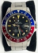 Rolex GMT Master ref 1675 Long E Pepsi Dial Mens Rolex Bracelet Stainless Steel