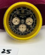 Breitling 3 Subdial Arabic Numeral Black Mens Watch Dial with Breitling Case