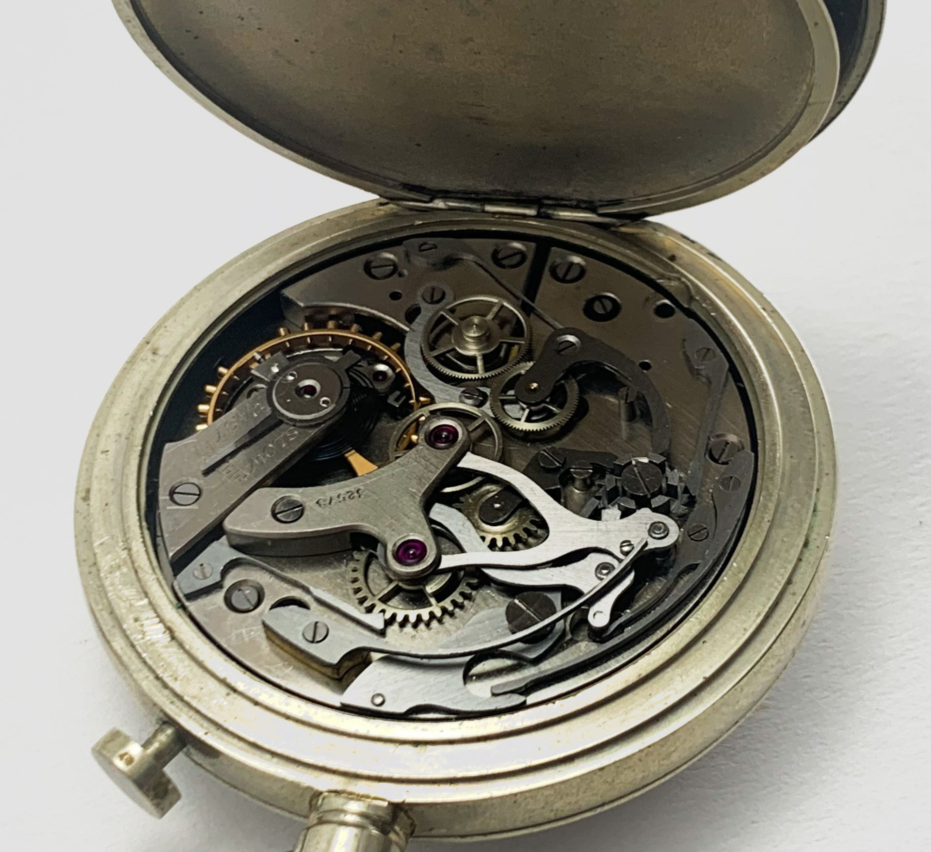 Swiss Split Second Stop Watch Pocket Watch - Bild 4 aus 4