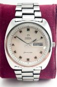 Omega Seamaster 1970 Automatic Day Date 166.064 24J, original stainless steel bracelet