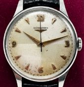 Longines Large Size Original Quarter Dial 17j 1955 ref 12.68ZS Manual Wind 38mm