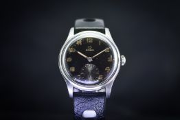 Omega Swedish Military Vattentat Stotskyddad Ref 2400-2 1944 Manual Wind Men's Watch