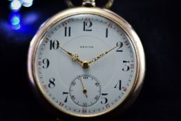 Zenith Pocket Watch 15j c.1929 0.800 Silver Case Grand Prix Paris 1900 Manual Wind