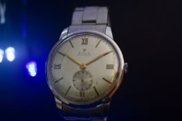 Rolex Vintage Snapback Dress Watch Ref 4357 c.1950's Precision Stainless Steel Bracelet Men's Watch