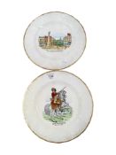 2 COLLECTORS PLATES - WILLIAM III AND THE DIAMOND LONDONDERRY