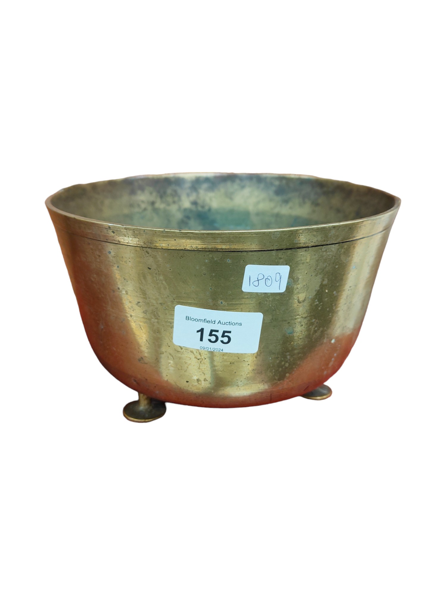 ANTIQUE BRASS BOWL