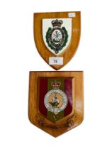 2 MILITARY PLAQUES
