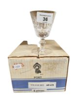 SET OF 6 BOXED TRAMORE WATERFORD PORT GLASSES