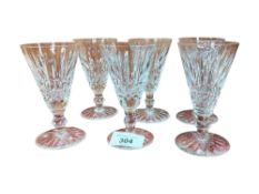 SET OF 6 WATERFORD CRYSTAL TRAMORE PATTERN