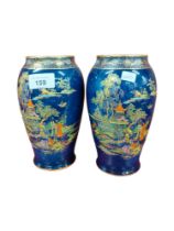 PAIR OF CROWN DEVON VASES