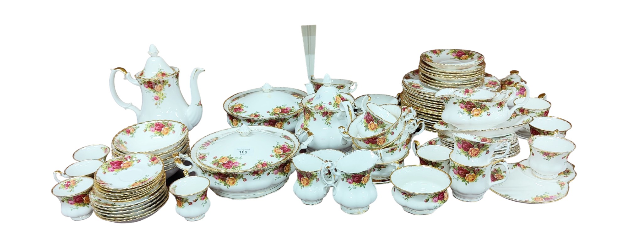 LARGE QUANTITY OF ROYAL ALBERT COUNTRY ROSE DINNER, TEA AND COFFEE SETS