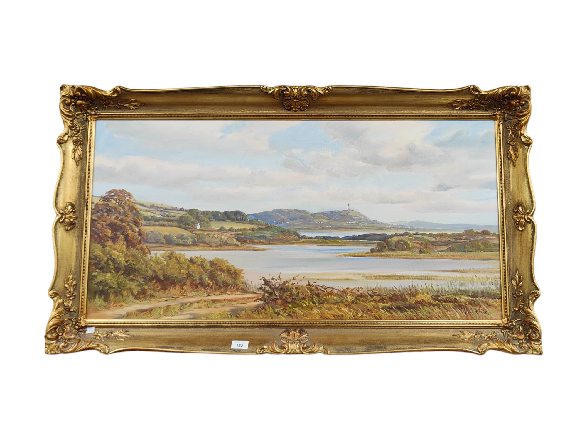 V.CIREFICE - OIL ON CANVAS - SCRABO 100CM X 50CM