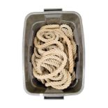 QUANTITY OF OLD SHIPPING/BOAT ROPE