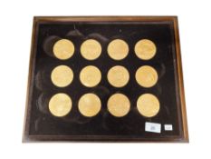 SET OF 12 VAN GOGH MEDALLIONS