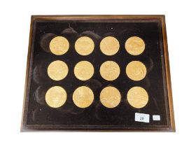 SET OF 12 VAN GOGH MEDALLIONS