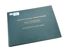 BOOK - UNITED KINGDOM ARMED FORCES ROLL OF HONOUR - AFGHANISTAN 2001 - 2014