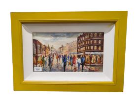 OIL PAINTING - ROYAL AVENUE, BELFAST BY DARREN PAUL