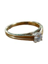 9 CARAT GOLD DIAMOND SOLITAIRE RING