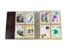 3 FOLDERS OF PICTURE POSTCARDS & 2 COIN FIRST DAY COVERS