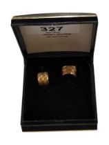 PAIR OF 9 CARAT GOLD EARRINGS (BOXED)