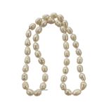 RIDGED PEARL NECKLACE