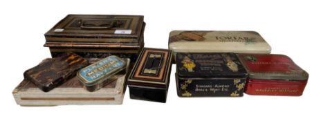 QUANTITY OF COLLECTABLE TINS (2 X WITH COLLECTABLE CIGARETTE CARDS)