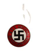 THIRD REICH NAZI PARTY MEMBERS BADGE