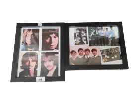 2 FRAMED BEATLES PHOTOGRAPHS