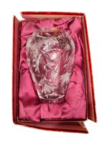 DOULTON CRYSTAL CUT VASE IN ORIGINAL BOX