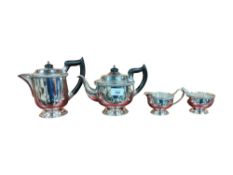 5 PIECE EPNS TEA SET