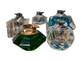 5 GLASS LIGHTERS