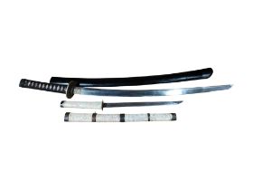 MODERN KATANA AND BONE HANDLED KATANA WITH BONE SHEATH