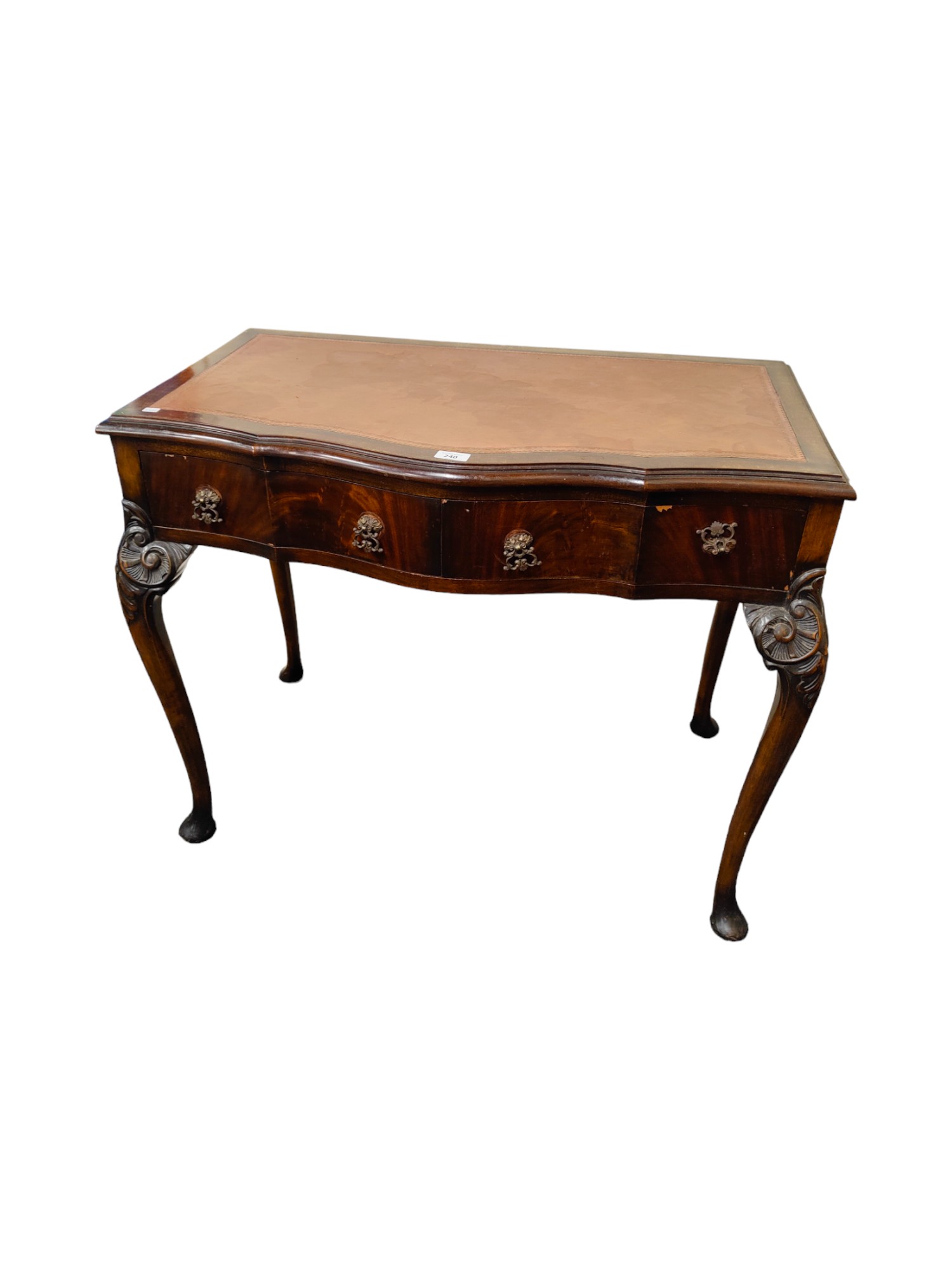 SERPINTINE FRONTED LADIES DESK