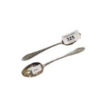 2 X IRISH PROVINCIAL SILVER TEASPOONS STERLING SHEEHAN