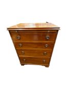 ANTIQUE 4 DRAWER GRADUATED CHEST