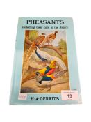 BOOK: PHEASANTS BY H.A.GERRITS