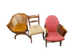 3 VARIOUS ANTIQUE CHAIRS