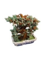 ORNATE JADE SET BONSAI TREE