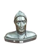 BRONZE BUST ON MARBLE BASE