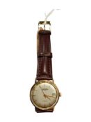 VINTAGE GOLD CASED MECHANICAL JAEGER LECOULTRE WRIST WATCH